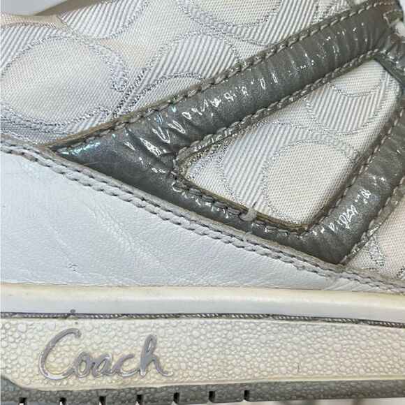 Coach Nova Signature C Silver Sneakers 9M - Picture 11 of 14